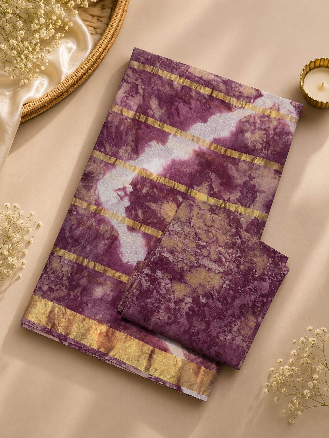 Trendy Ten Patti Saree with Elegan V shaped Design