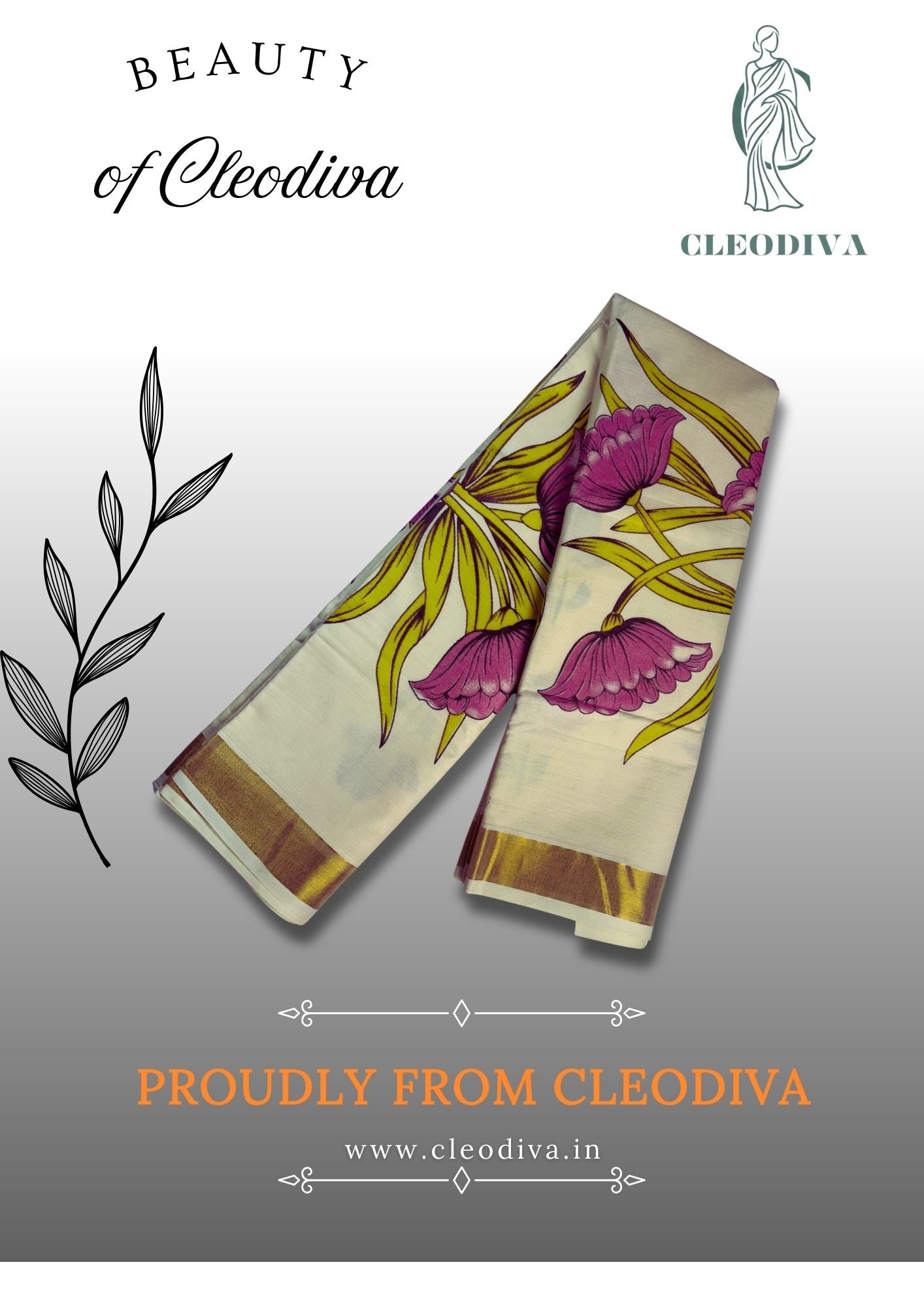 Premium Handprint Pure Cotton Designer Saree 🧵✨