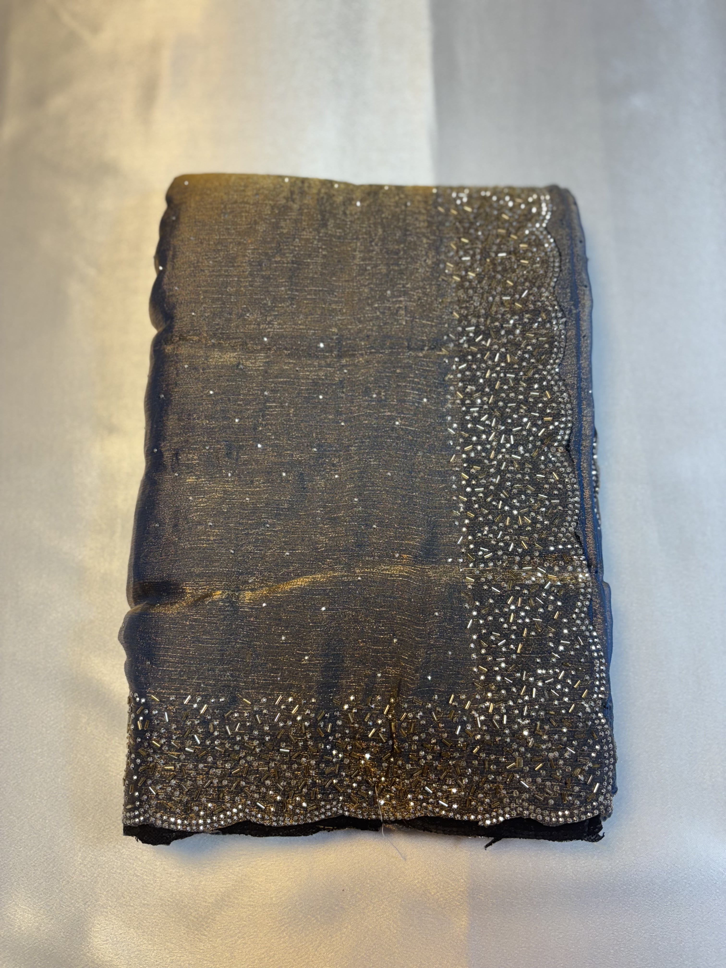 Premium Space Silk Artisan Border Saree