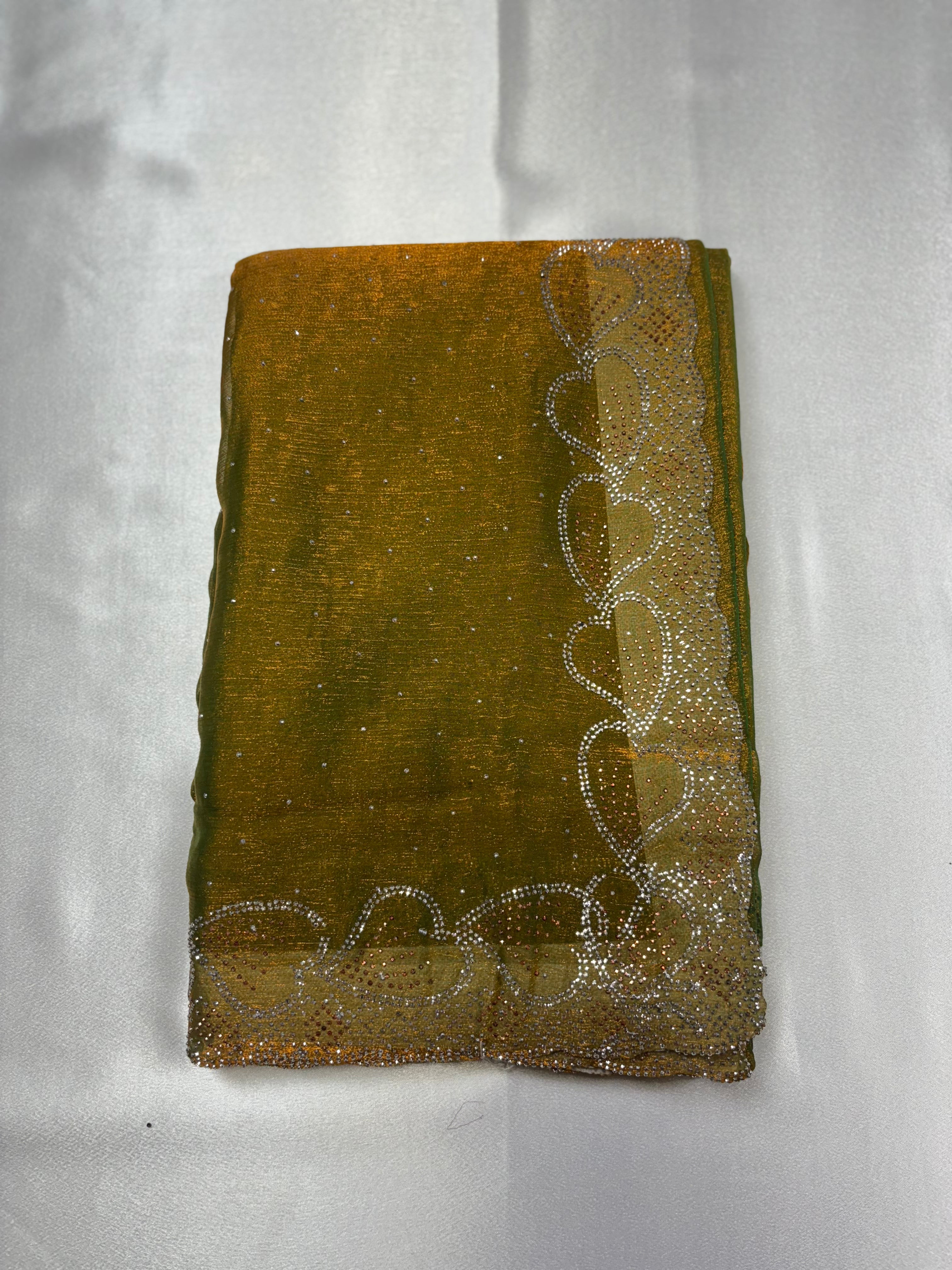 Premium quality Space Silks heart border