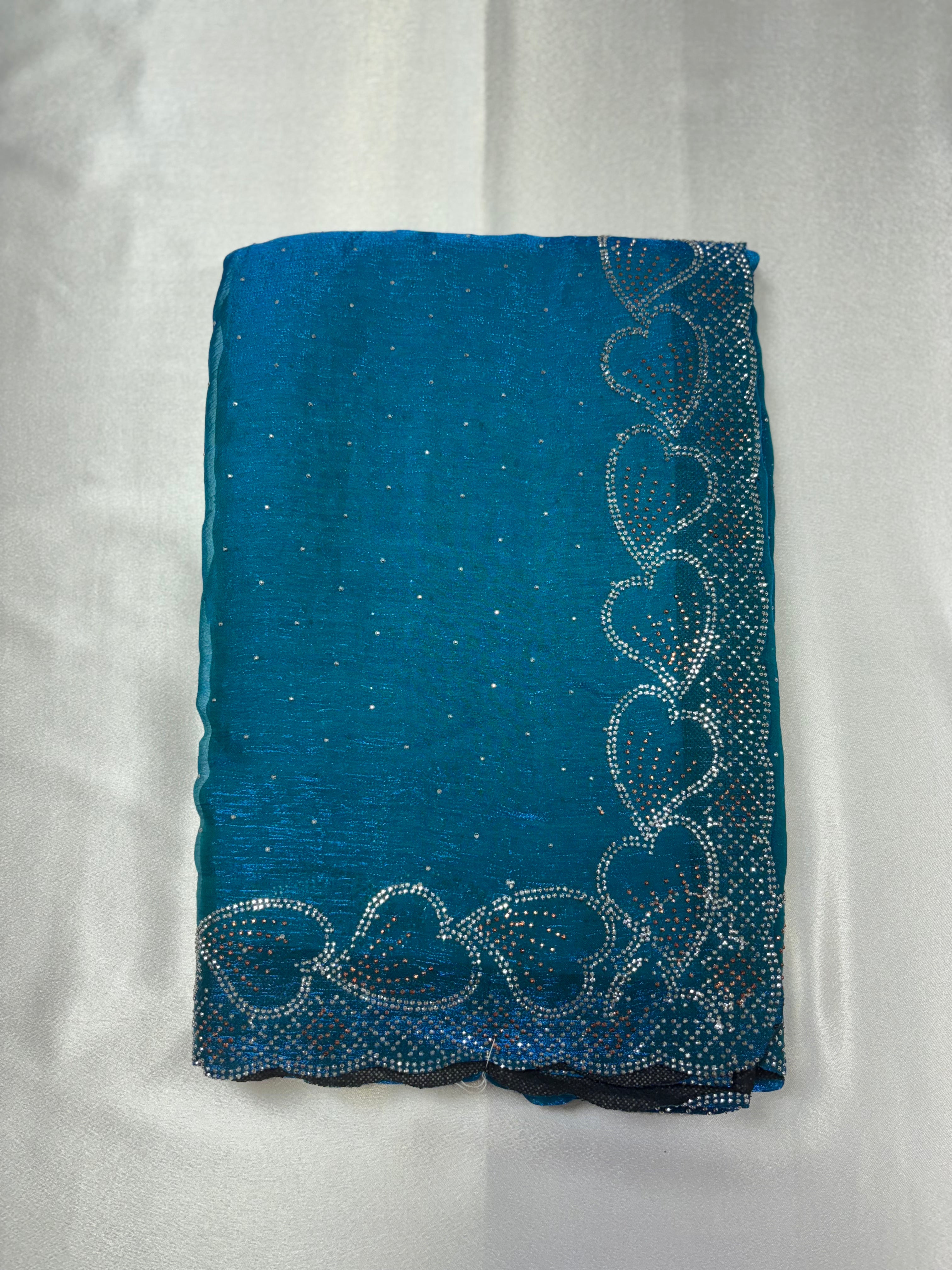 Premium quality Space Silks heart border