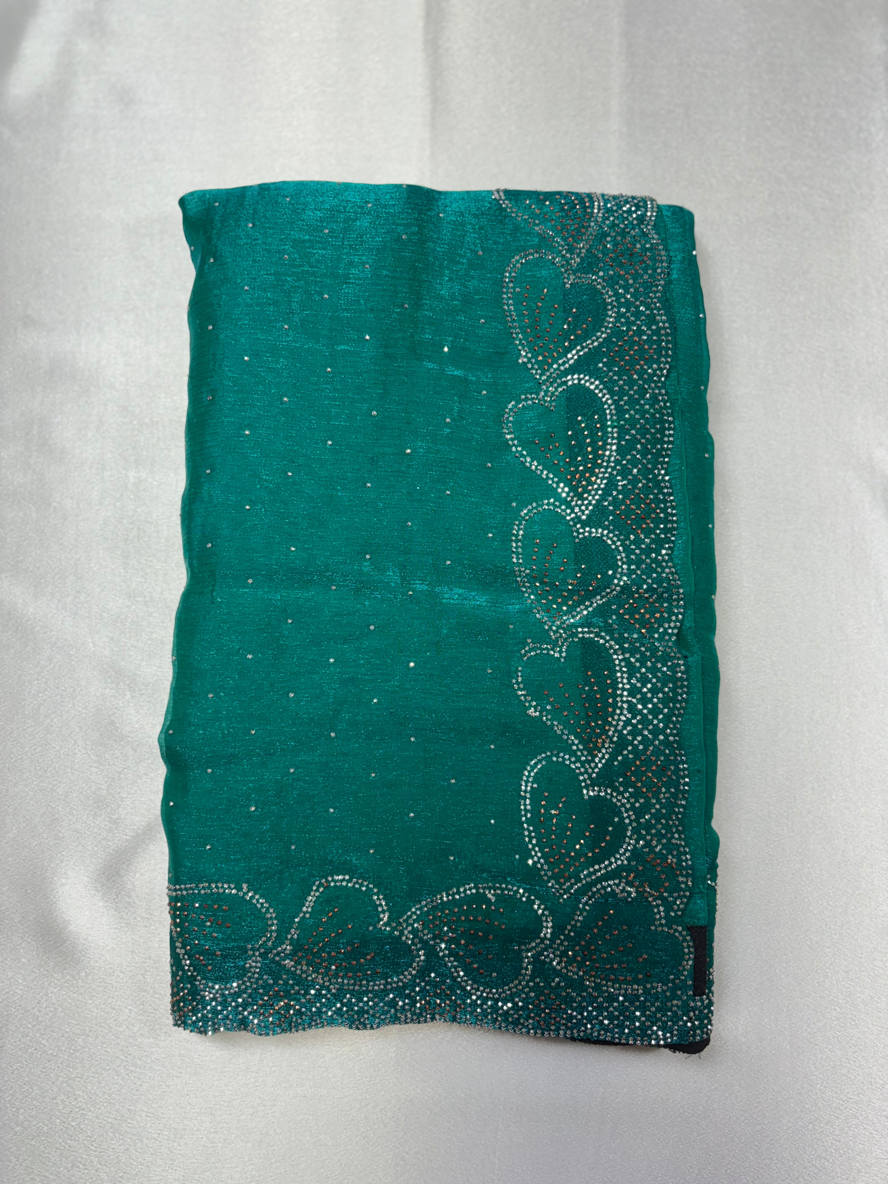 Premium quality Space Silks heart border