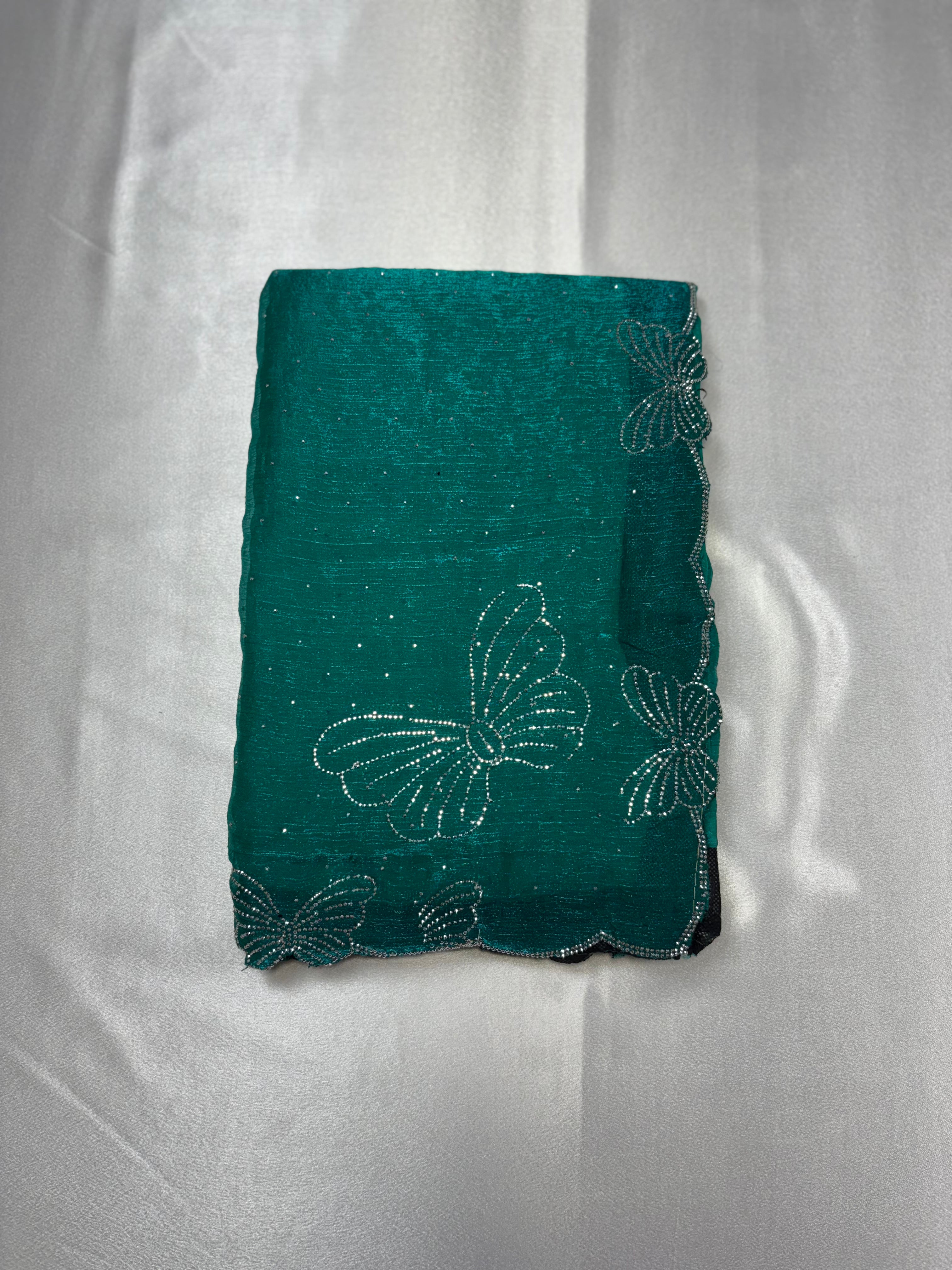 Premium quality Space silk butterfly border