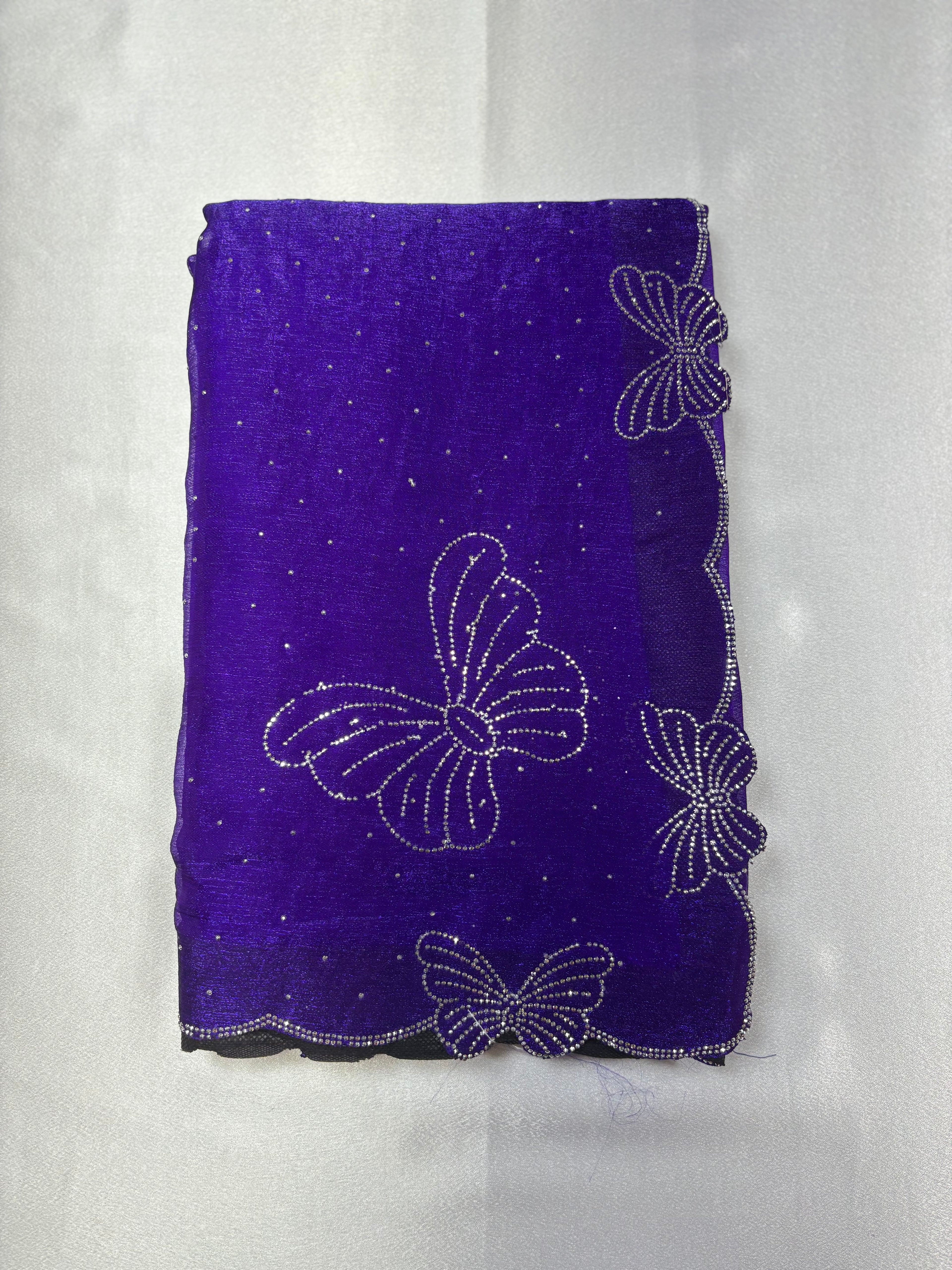 Premium quality Space silk butterfly border