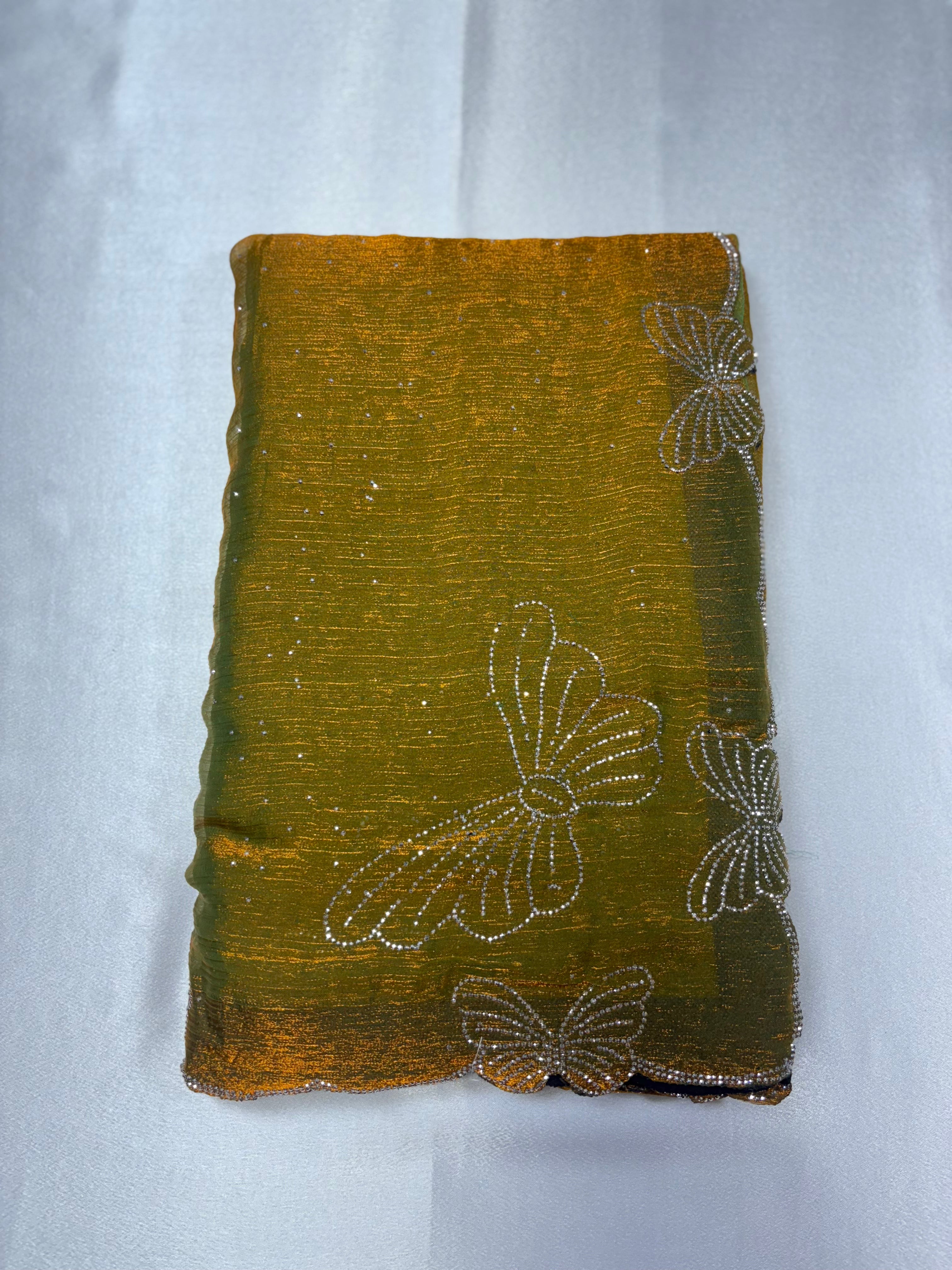 Premium quality Space silk butterfly border