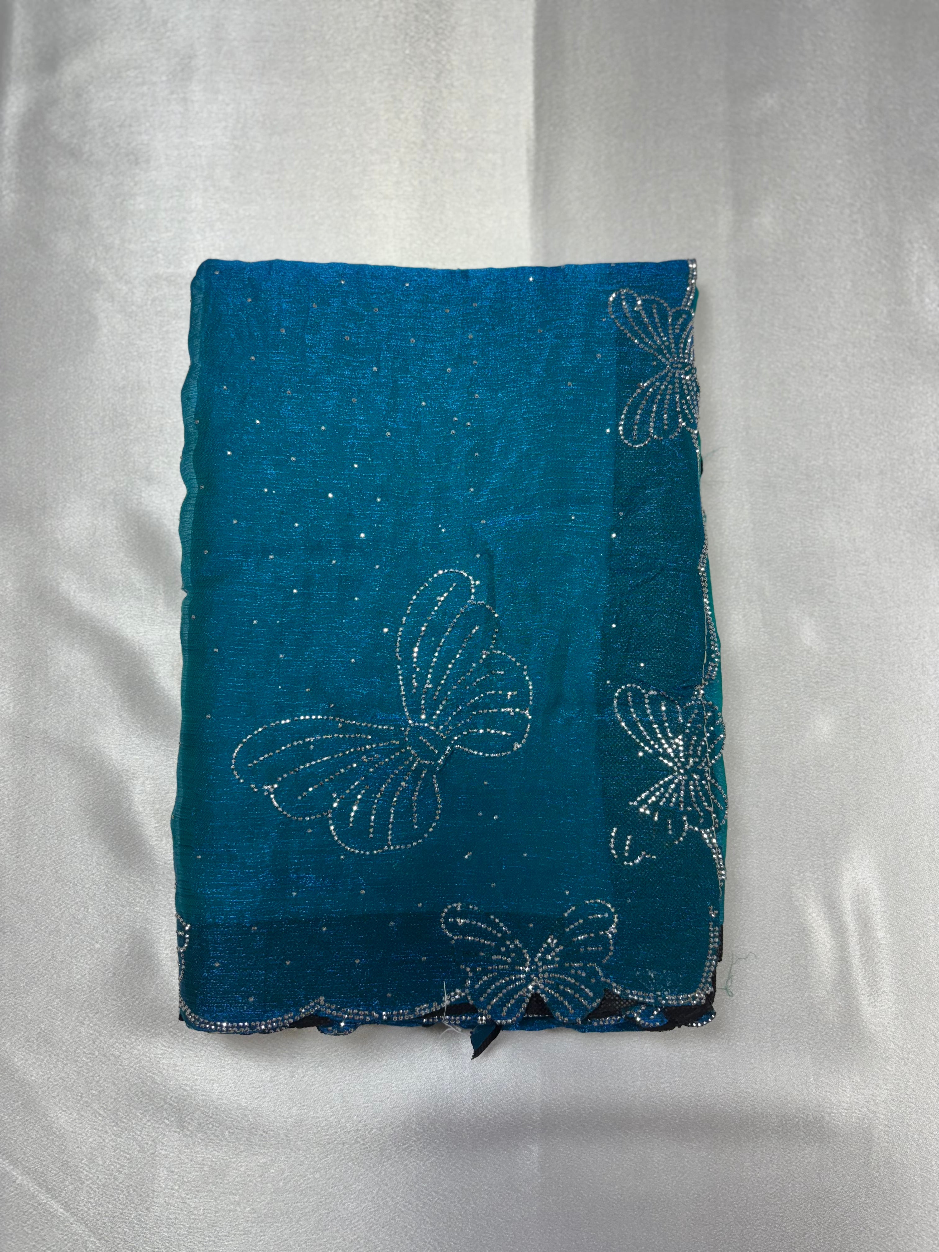 Premium quality Space silk butterfly border