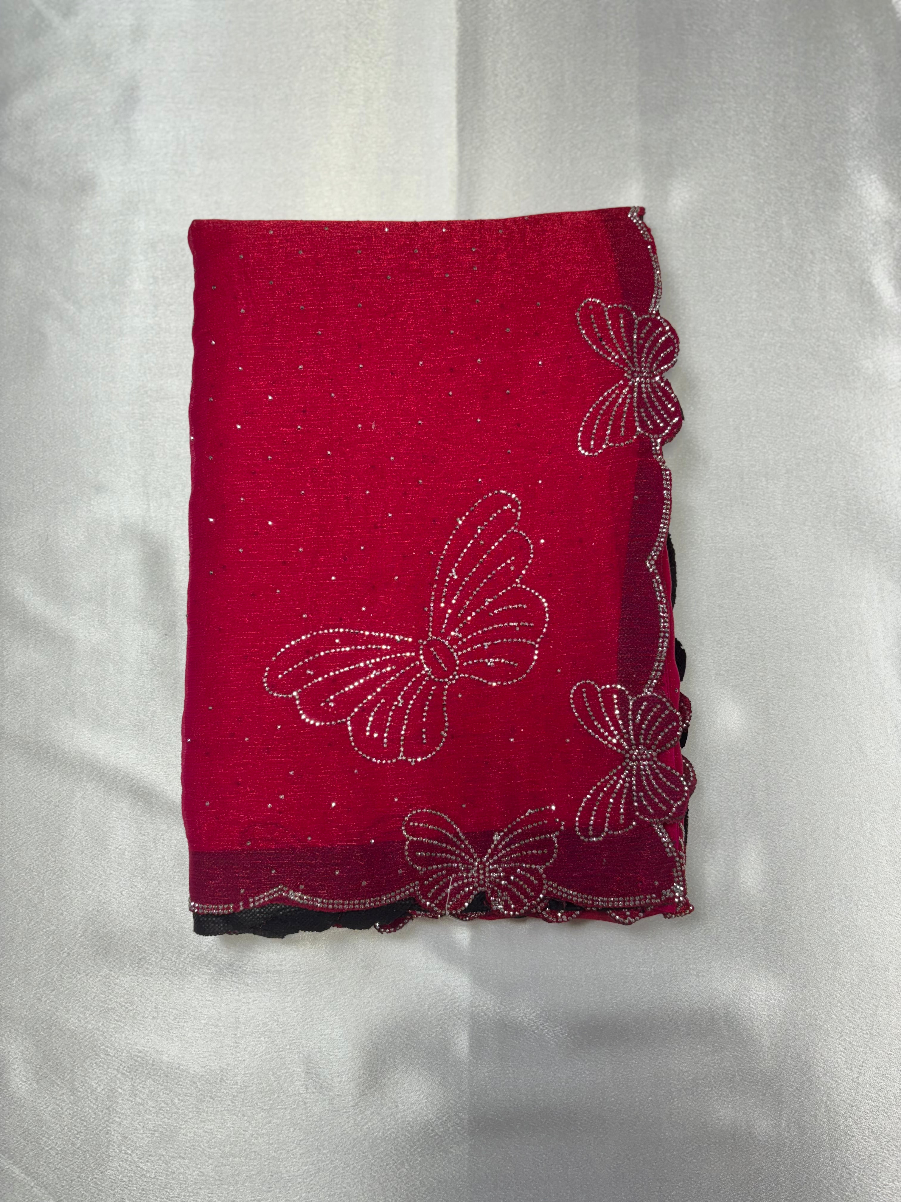 Premium quality Space silk butterfly border