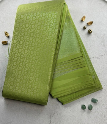 Silk saree-A vibrant shade of light green
