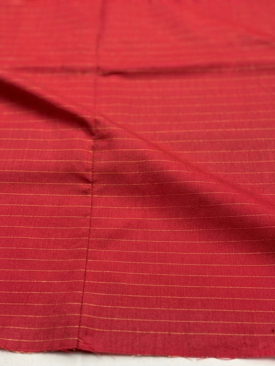 Zari Checked Kalyani Cotton Saree-onion pink with red colour