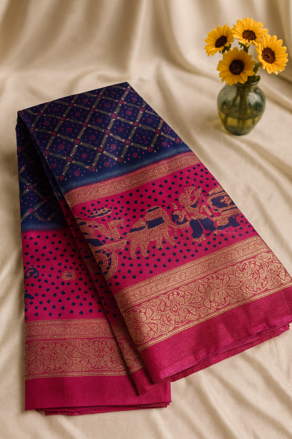 Kalamkari dola silk