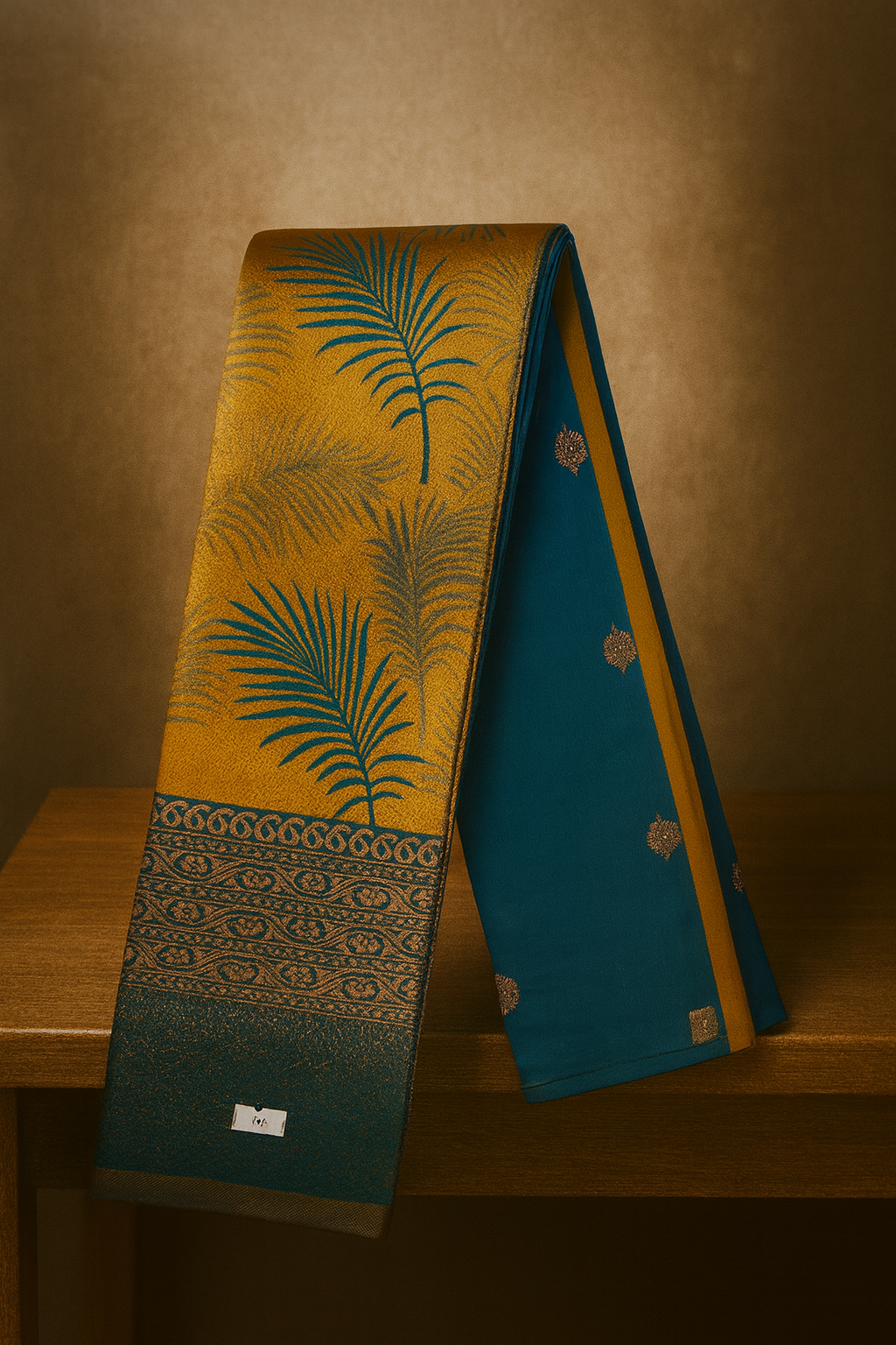 Kubera silk with golden zari 5